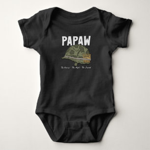 退役軍人ザ神話ザ伝説 – Papaw ベビーボディスーツ