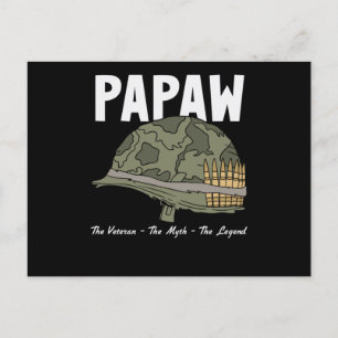退役軍人ザ神話ザ伝説 – Papaw ポストカード