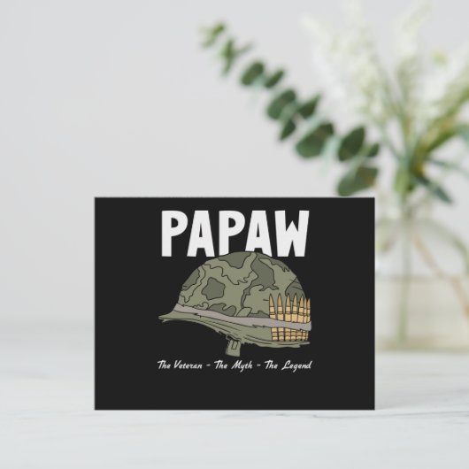 退役軍人ザ神話ザ伝説 – Papaw ポストカード (スタンド正面)