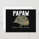 退役軍人ザ神話ザ伝説 – Papaw ポストカード (正面/裏面)