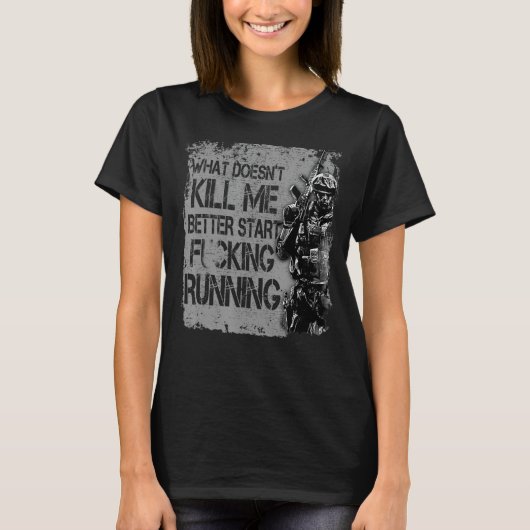 退役軍人シャツ私を殺さない何より良いスタートRu Tシャツ (正面)
