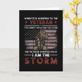 退役軍人ストームことわざ カード (黄色い花)
