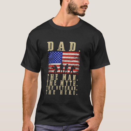 退役軍人ズデイパパマン神話退役軍人ヒーロー誇りを持ったダグ Tシャツ (正面)