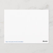 退役軍人ズバイデン氏ハリスカスタム文字ブルー ポストカード (裏面)