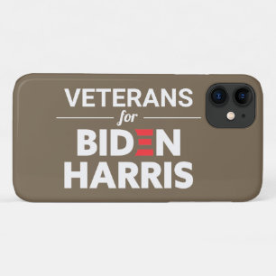 退役軍人ズフォーバイデン氏ハリスカスタム文字ブラウンタン iPhone 11 ケース