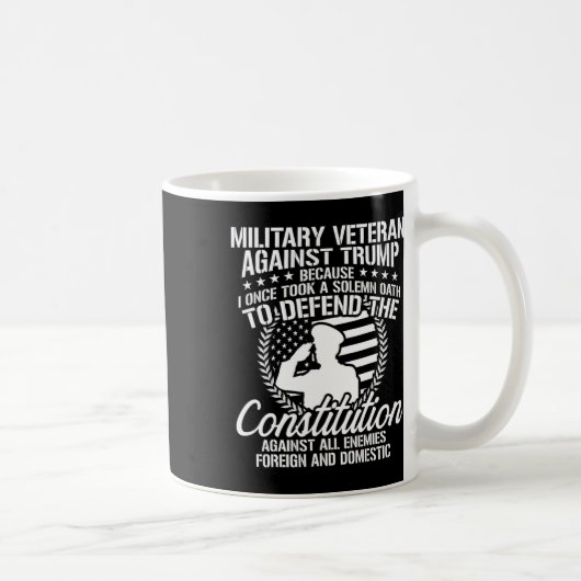 退役軍人ズ対トランプ2020米国選挙戦 コーヒーマグカップ (右)