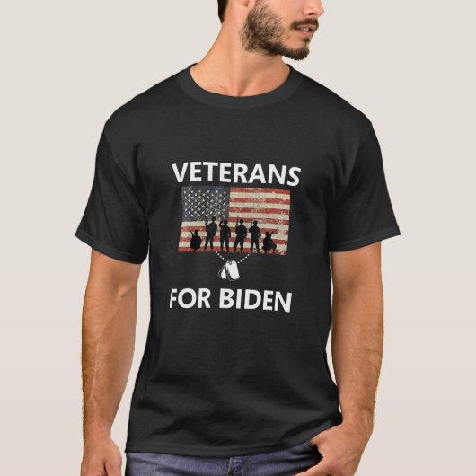 退役軍人ズfor Joeバイデン氏Kamala Harris 2020 Vet Elec Tシャツ (正面)