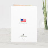 退役軍人デイカード5x7垂直グリーティングカード カード (裏面)