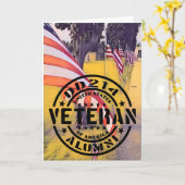 退役軍人デイカード5x7垂直グリーティングカード カード (黄色い花)