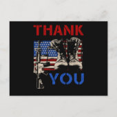 退役軍人デイギフトありがとうサポートヴェータレン ポストカード (正面)