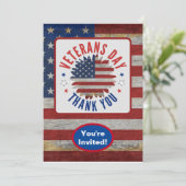 退役軍人デイサンキュー7月4日パーティーイベント 招待状 (スタンド正面)