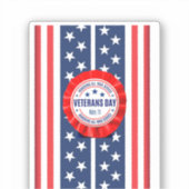 退役軍人デイロゼットカスタムのカットのビニールシール シール (正面)