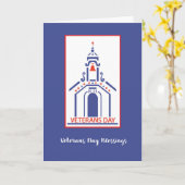 退役軍人デイ恵み宗教礼拝堂 カード (黄色い花)