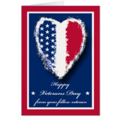 退役軍人デイ退役軍人から退役軍人愛国的ハート (正面)