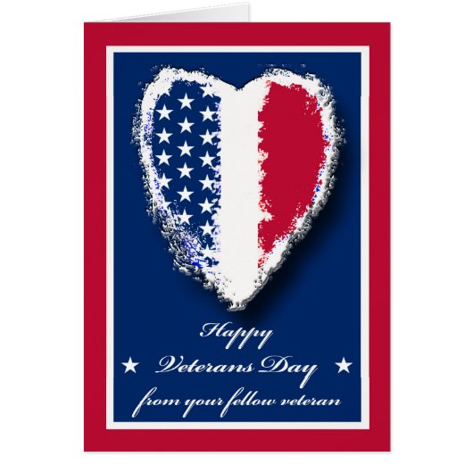 退役軍人デイ退役軍人から退役軍人愛国的ハート (正面)