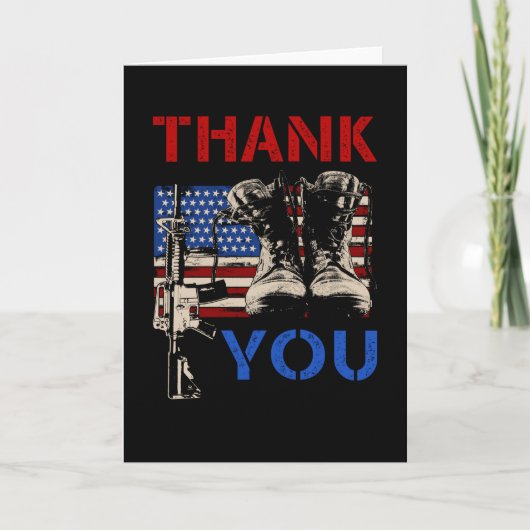 退役軍人デーのギフト感謝サポーター カード (正面)