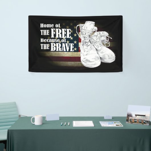 退役軍人バナー 横断幕 (トレードショー)