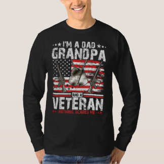 退役軍人パパグランドパシャツおもしろいパパグランドパフォーヴェ Tシャツ