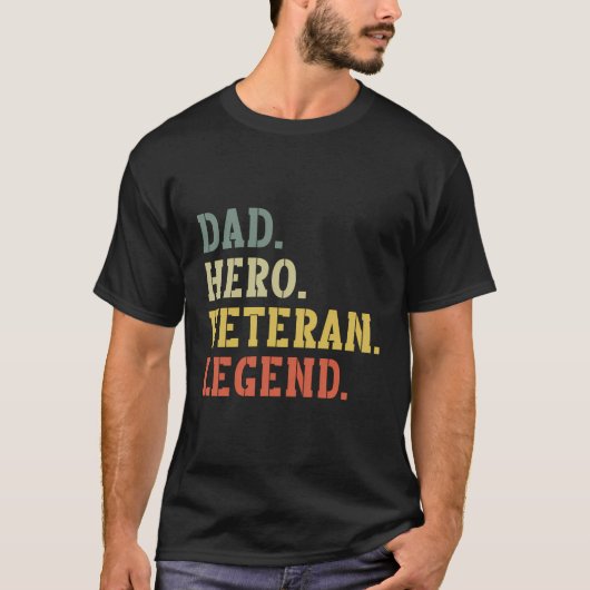 退役軍人パパ Tシャツ (正面)