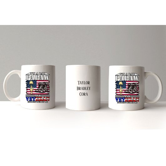 退役軍人パパPapaw Nothingが私をカスタマイズ可能 マグカップ