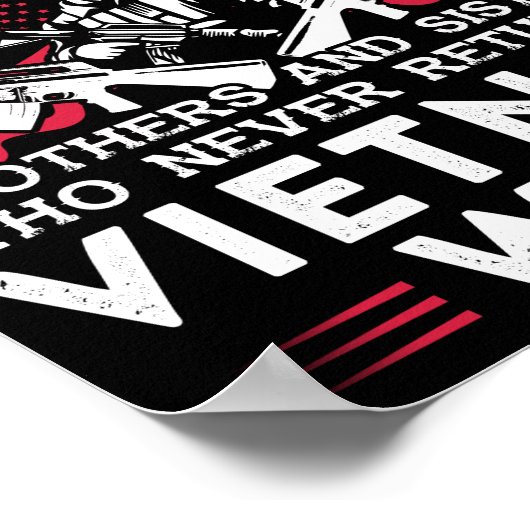 退役軍人ベトナム戦争で一度も戻らなかった ポスター (角)