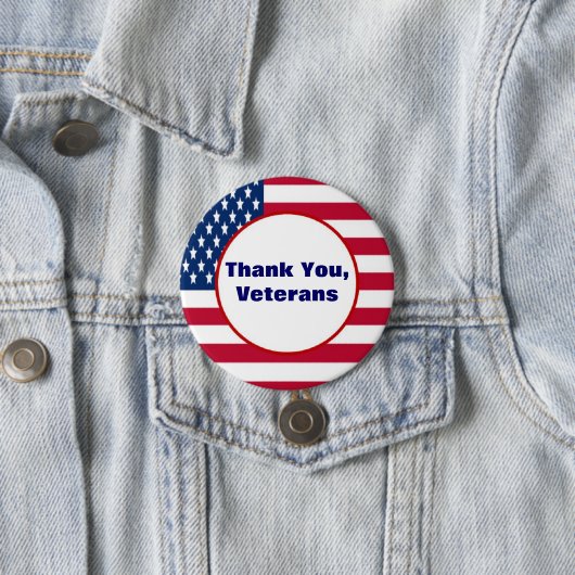 退役軍人ボタンを感謝していして下さい 缶バッジ (インサイチュ)