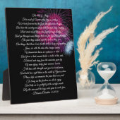 退役軍人ポエムプラーク フォトプラーク (側面)