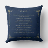 退役軍人メモリアルフォトスターストライプズ装飾用クッション クッション (裏面)