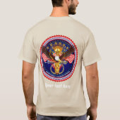 退役軍人メンズダーク Tシャツ (裏面)