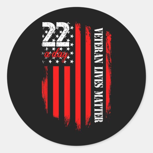 退役軍人ライフスーサイド認識度Ptsd退役軍人22ダ ラウンドシール (正面)