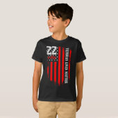 退役軍人ライフスーサイド認識度Ptsd退役軍人22ダ Tシャツ (正面フル)