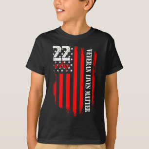 退役軍人ライフスーサイド認識度Ptsd退役軍人22ダ Tシャツ