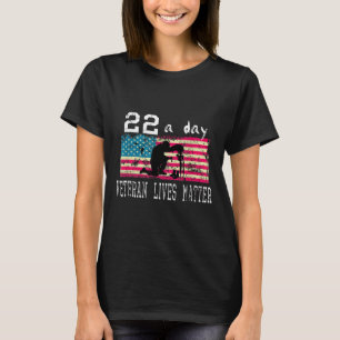 退役軍人ライフスーサイド認識度Ptsd退役軍人22 A Tシャツ