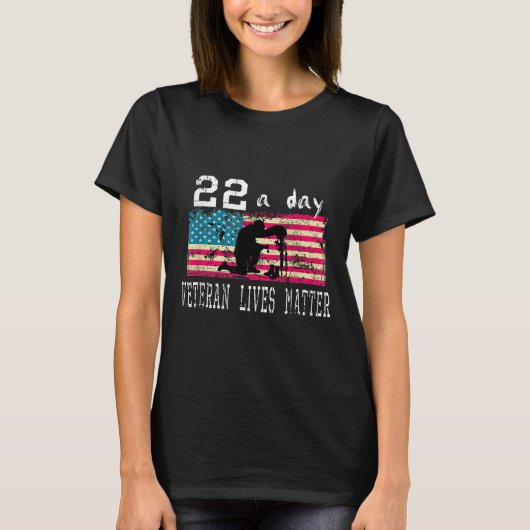 退役軍人ライフスーサイド認識度Ptsd退役軍人22 A Tシャツ (正面)
