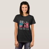 退役軍人ライフスーサイド認識度Ptsd退役軍人22 A Tシャツ (正面フル)