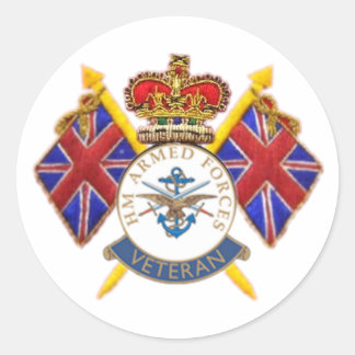 退役軍人ラウンドステッカー ラウンドシール
