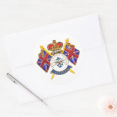 退役軍人ラウンドステッカー ラウンドシール (封筒)