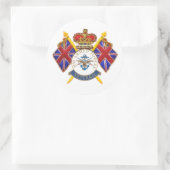 退役軍人ラウンドステッカー ラウンドシール (バッグ)