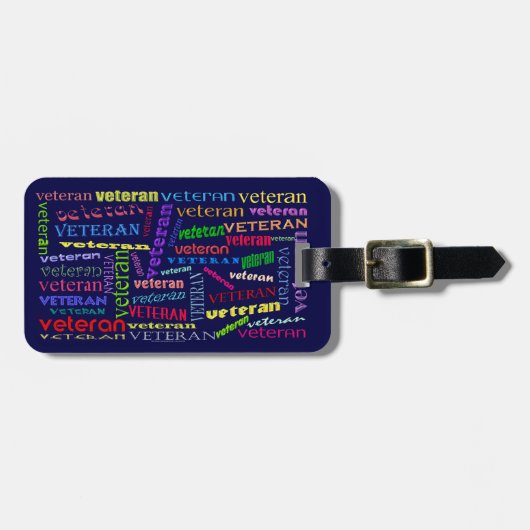 退役軍人ラゲッジタグ(情報連絡を追加) ラゲッジタグ (正面横)