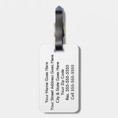 退役軍人ラゲッジタグ(青) ラゲッジタグ (裏面縦)