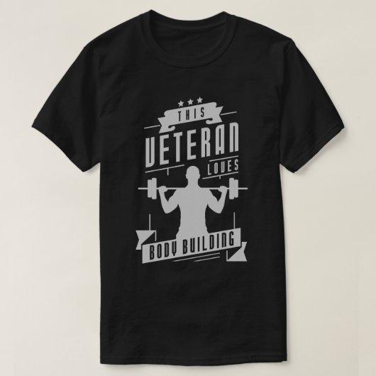 退役軍人ラブ体建物 Tシャツ (デザイン正面)