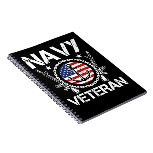 退役軍人ヴィンテージ海軍退役軍人208海軍の兵士の軍隊 ノートブック (右側)