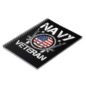 退役軍人ヴィンテージ海軍退役軍人208海軍の兵士の軍隊 ノートブック (左側)