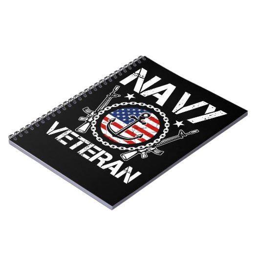 退役軍人ヴィンテージ海軍退役軍人208海軍の兵士の軍隊 ノートブック (左側)