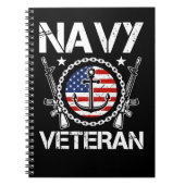 退役軍人ヴィンテージ海軍退役軍人208海軍の兵士の軍隊 ノートブック (正面)