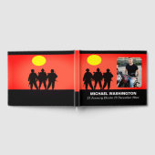 退役軍人兵士お祝いオブライフゲストブック ゲストブック (全面)