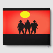 退役軍人兵士お祝いオブライフゲストブック ゲストブック (裏面)