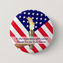 退役軍人及び現務軍隊感謝してい 缶バッジ