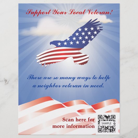 退役軍人向けのチラシテンプレート チラシ (正面)