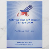 退役軍人向けのチラシテンプレート チラシ (裏面)